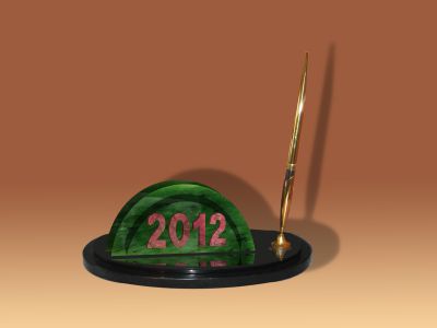 Визитница "Новый 2012 год".