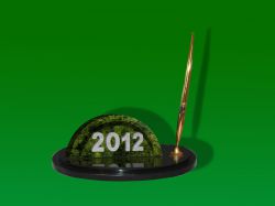 Визитница "Новый 2012 год".